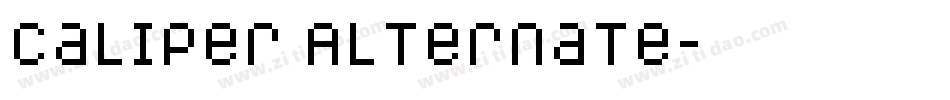 Caliper Alternate字体转换